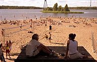 Hietaniemi beach, commonly called Hietsu.