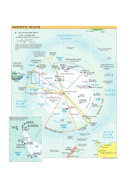 Research stations and territorial claims in Antarctica (2002).