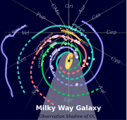 Observed and extrapolated structure of the spiral arms