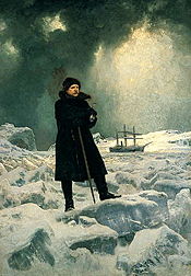 An 1886 painting of Adolf Erik Nordenski�ld during his exploration of the Arctic regions, by Georg von Rosen