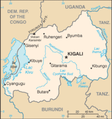 Map of Rwanda