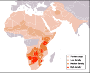 The range of the cheetah