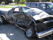 Result of a serious automobile accident.