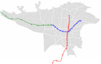 Current Tehran Metro coverage of the metropolitan area