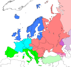 Regional grouping according to the UN