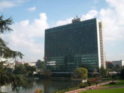 Eni headquarters in the EUR neighbourhood