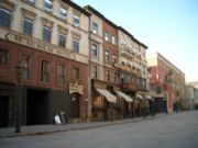 Set of Gangs of New York in Cinecitt� studios, Rome.