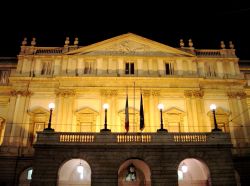 The Teatro alla Scala in Milan, Italy. Founded in 1778, La Scala is one of the world's most famous opera houses.