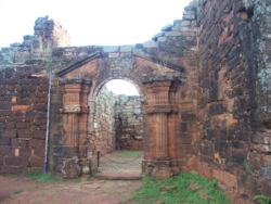 Church from the Indian settlement of San Ignacio Miní