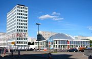 "Haus des Lehrers" and Congress Hall at Alexanderplatz.