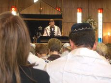 A Reform synagogue with mixed seating and equal participation of men and women