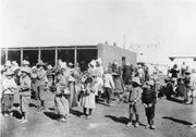 Boer women and children in a concentration camp