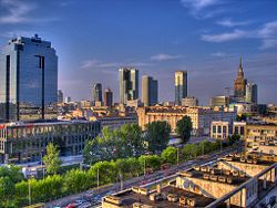 Skyline of Warsaw