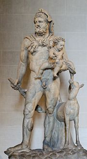 Herakles with his baby Telephos (Louvre Museum, Paris).