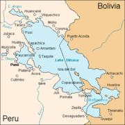 Map of Lake Titicaca