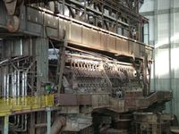 A Siemens-Martin steel oven from the Brandenburg Museum of Industry.