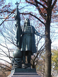 Bronze statue at Central Park, New York City by Jer�nimo Su�ol, 1894.