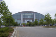 The Milton Keynes Xscape seen from across Secklow Gate