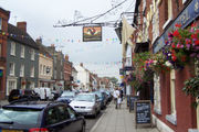 Stony Stratford high street in festive mood