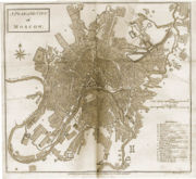 1784 map showing the layout of Moscow.