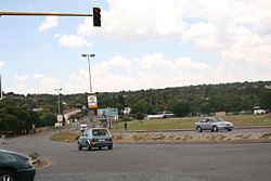 Busy side street off Beyers Naud� Drive in Cresta, Gauteng.