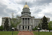 Colorado State Capitol looking east