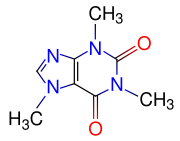 Caffeine molecule