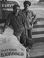 Loading flour, Pillsbury, 1939