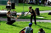 Spring art party, North Commons Park, Willard-Hay, one of the eighty one neighborhoods of Minneapolis