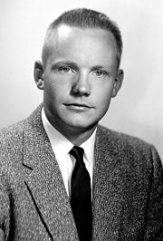 A portrait of Armstrong taken November 20, 1956 while he was a test pilot at the NACA High-Speed Flight Station at Edwards Air Force Base, California.