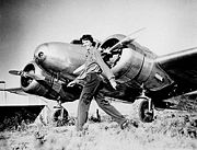 Amelia Earhart and Lockheed L-10E Electra NR 16020 c. 1937