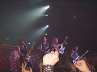 (L-R) Adrian Smith, Dave Murray, Janick Gers, Steve Harris.