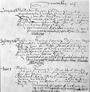 Graduation registry for Descartes at the Coll�ge Royal Henry-Le-Grand, La Fl�che, 1616.