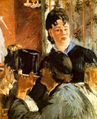 �douard Manet's painting The Waitress showing a woman serving beer