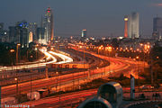 The Ayalon Highway on Tel Aviv's eastern border