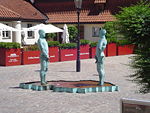 The entrance to the Franz Kafka museum in Prague.