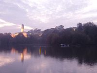 The University of Nottingham, founded in 1798, situated in Highfields Park