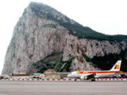 The first Iberia flight lands at Gibraltar.