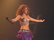 Shakira during the Oral Fixation Tour 2006, La Coru�a-Spain