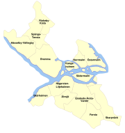 Boroughs of Stockholm Municipality.