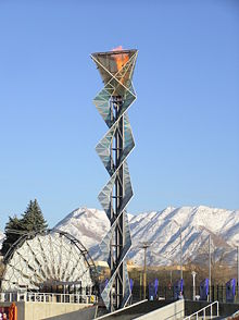 The Olympic Cauldron Park at Rice-Eccles Stadium.