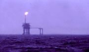 North Sea oil rig