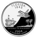 Florida's state quarter.