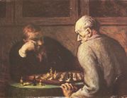 Honor� Daumier, The Chess Players