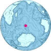 Location of Heard and McDonald Islands