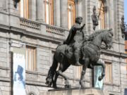 El Caballito, equestrian sculpture of King Charles IV of Spain by Manuel Tols�.