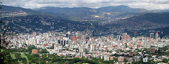 North-south view of central Caracas from Cerro El �vila