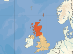 Location of Scotland