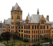 Old Main, a historic building at Wayne State University.