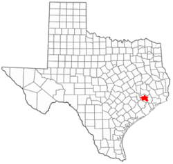 Location in the state of Texas